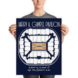 Connecticut Basketball UCONN Harry A Gampel Pavillion - Stadium Prints