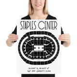 Los Angeles Clippers Staples Center Stadium Poster Print - Stadium Prints