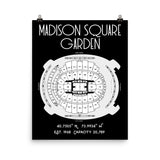 New York Knicks Madison Square Garden Stadium Poster Print - Stadium Prints