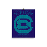 Charlotte Hornets Spectrum Center Stadium Poster Print - Stadium Prints