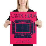 St. Louis City Soccer Centene Stadium Active Stadium Poster Print - Stadium Prints