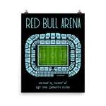 Gotham FC Red Bull NWSL Poster Print New York New Jersey