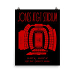 Texas Tech Jones AT&T Stadium Poster Print - Stadium Prints