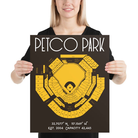 San Diego Padres Petco Park Stadium Poster Print - Stadium Prints