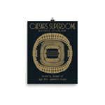 New Orleans Saints Caesars Superdome Stadium Poster Print - Stadium Prints