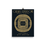 New Orleans Saints Caesars Superdome Stadium Poster Print - Stadium Prints