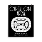 Washington Wizards Capital One Arena Stadium Poster Print - Stadium Prints