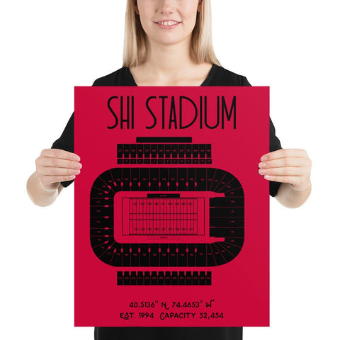 Rutgers Football Shi Stadium Poster Print - Stadium Prints