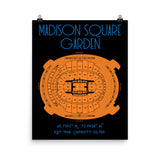 New York Knicks Madison Square Garden Stadium Poster Print - Stadium Prints