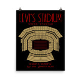 San Francisco 49ers Levi's Stadium Poster - Stadium Prints