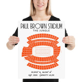 Cincinnati Bengals Paul Brown Stadium The Jungle Poster Print - Stadium Prints