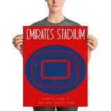 Arsenal FC Emirates Stadium Poster Print - Stadium Prints