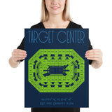 Minnesota Timberwolves & Lynx Stadium Poster Print - Stadium Prints