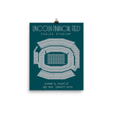 Philadelphia Eagles Lincoln Financial Stadium Poster Print - Stadium Prints