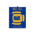 Pittsburgh University Heinz Field Stadium Poster Print - Stadium Prints