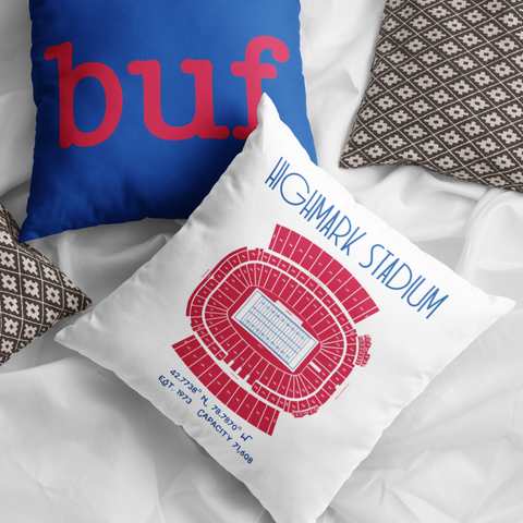 Buffalo Bills Football Stadium & City Pillows - Stadium Prints